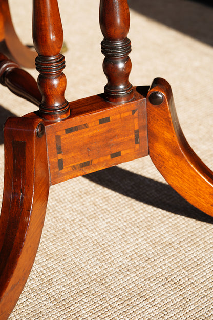 Antique English Mahogany Table with Drop Leaves, Circa 1820