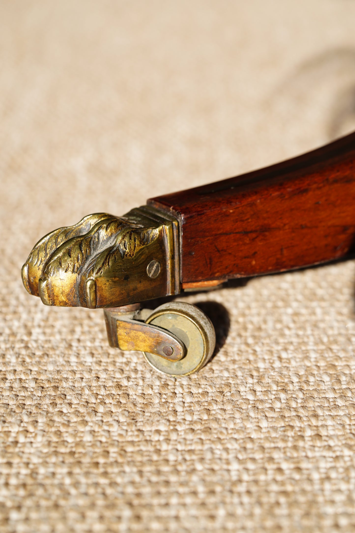 Antique English Mahogany Table with Drop Leaves, Circa 1820