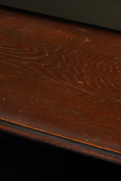 Antique English Oak Sideboard with Bobbin Legs
