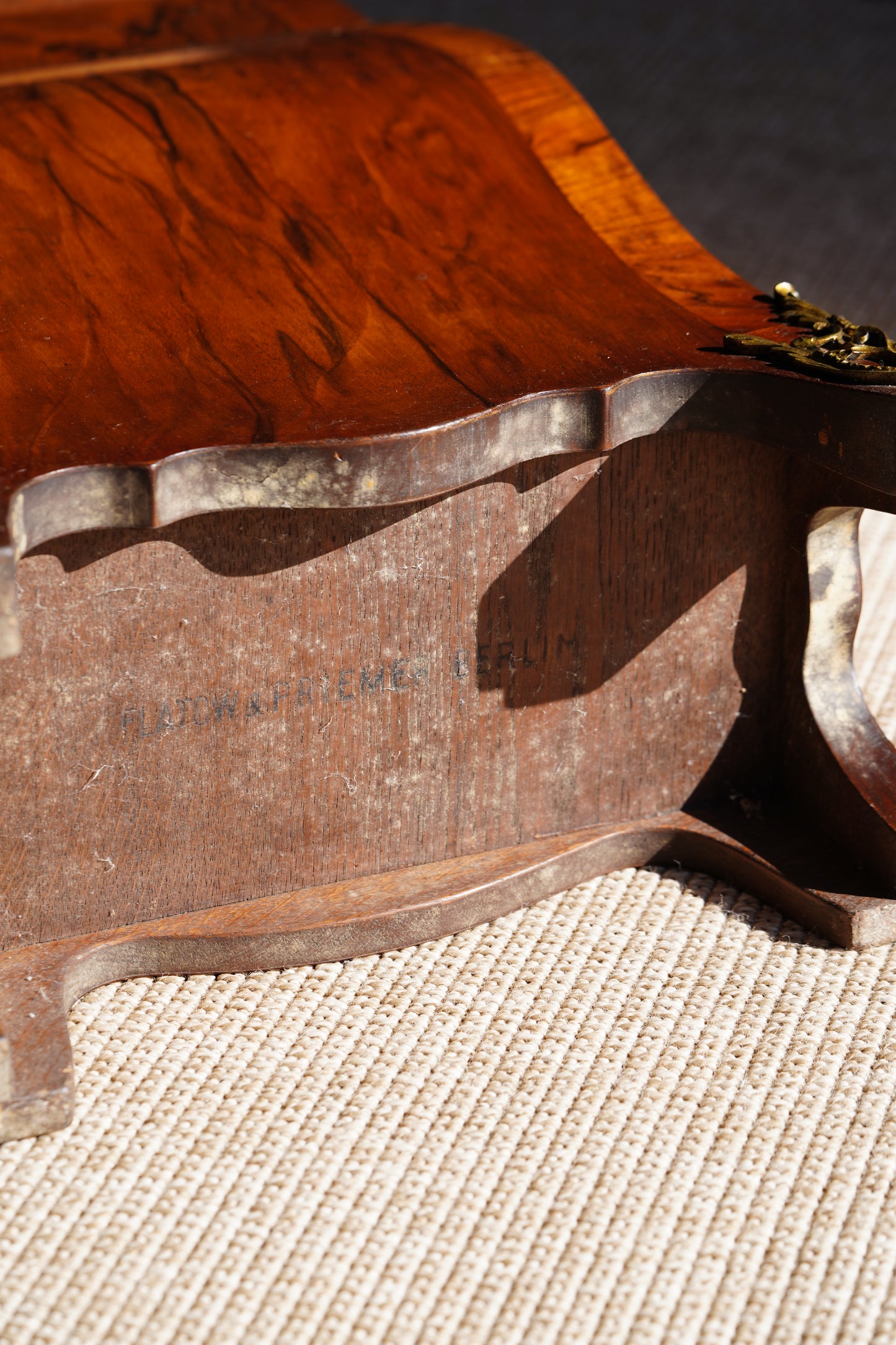 Antique Walnut Umbrella Stand