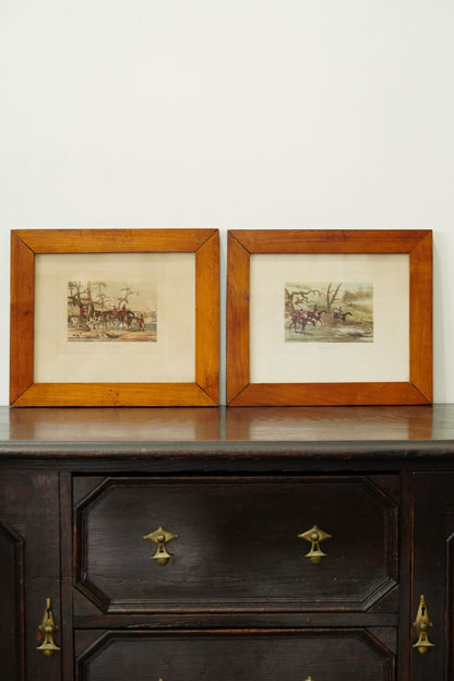 Vintage French Fox Hunting Prints After Henry Alken