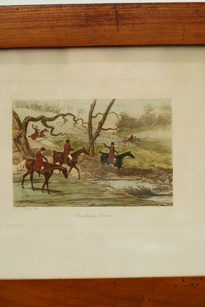 Vintage French Fox Hunting Prints After Henry Alken