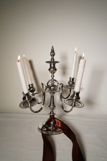 Eureka Silver Co. Quadruple-Plated Five-Arm Candelabrum, c. 1890–1910