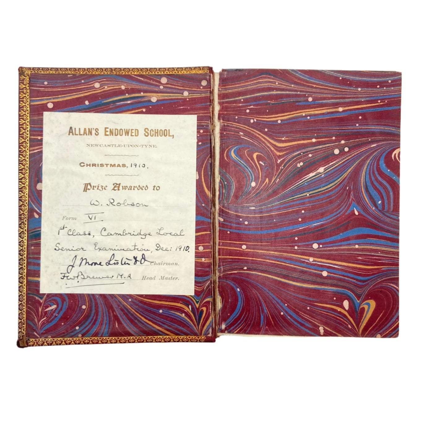 1908 "Short History of Our Own Times from the Accession of Queen Victoria to the Accession of King Edward VII" Full Leather Book