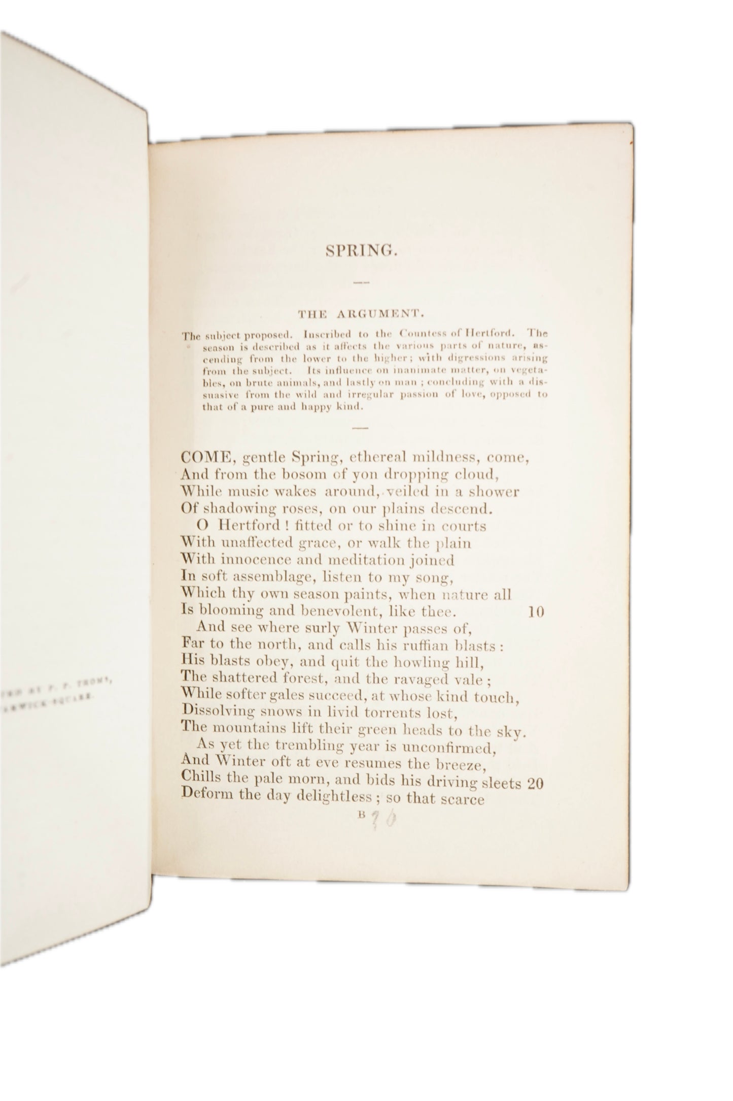1837 Thomson's Seasons & Castle of Indolence