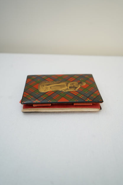 Victorian Scottish Tartanware Aide Memoire Pocket Notebook c. 1860–1880