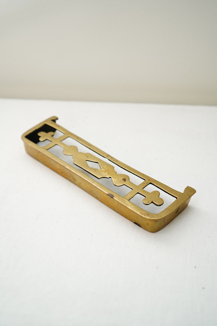 Antique English Mini Brass Riser