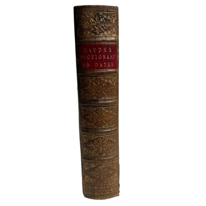 1857 Haydn’s Dictionary of Dates Full Leather Victorian Reference