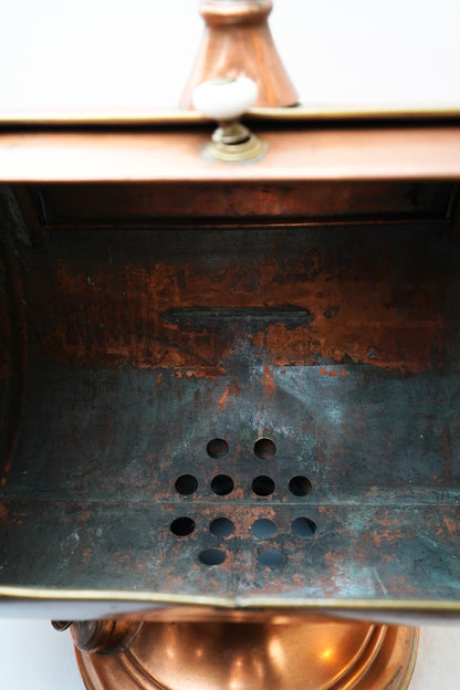 Antique Copper Planter / Ice Bucket or Firewood Holder