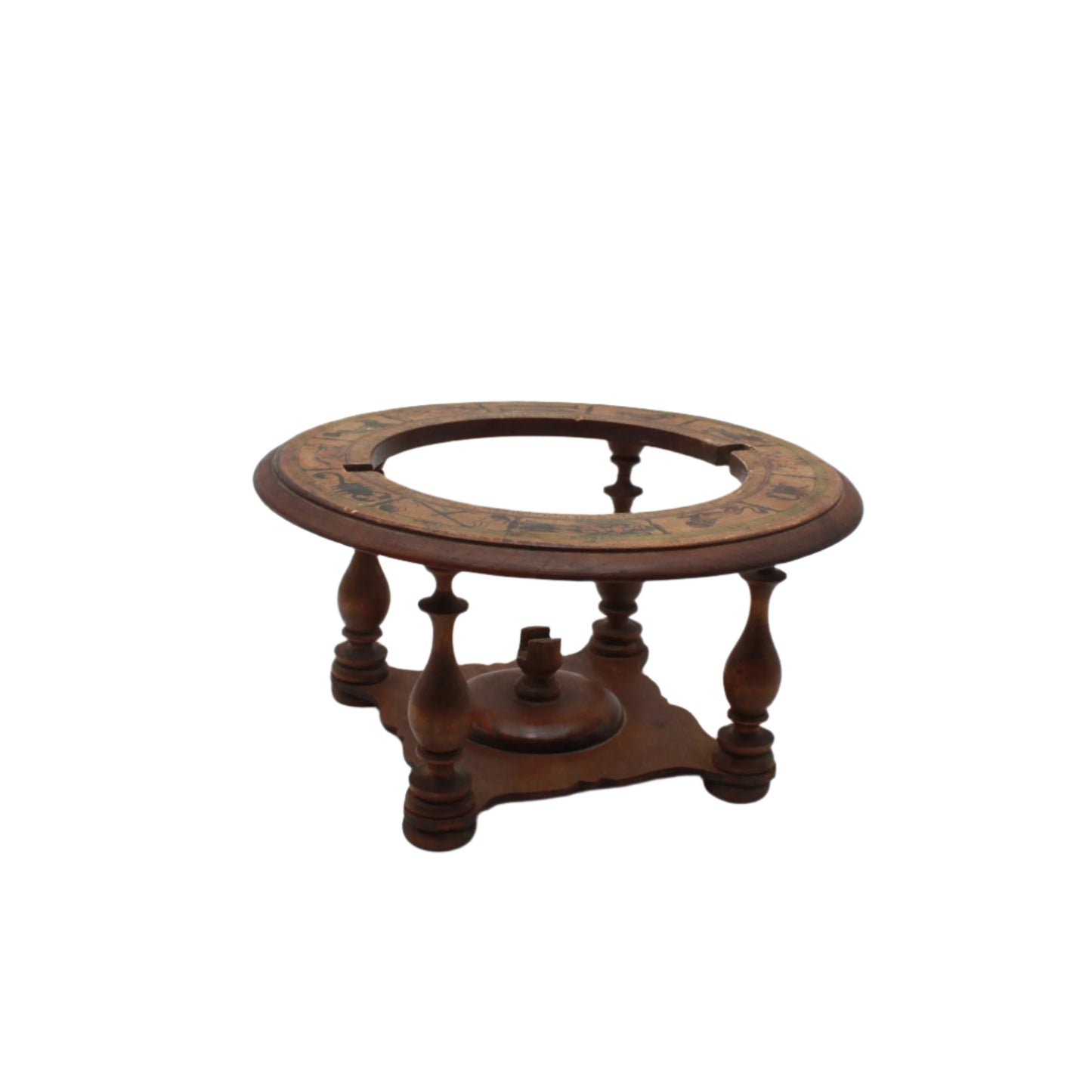 Small Vintage Italian Wooden Globe