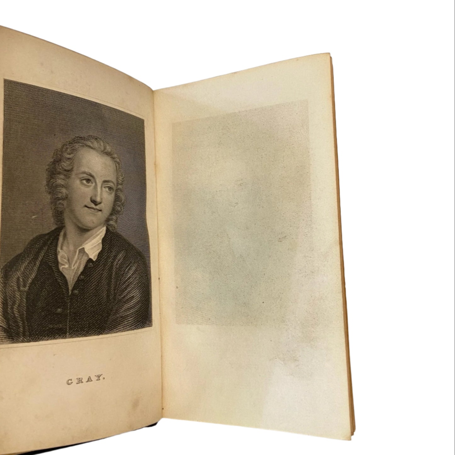 1839 "The Poetical Works of Collins, Gray" Small Full Black Leather Book