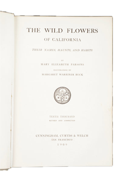1909 Mary Elizabeth Parsons The Wild Flowers of California