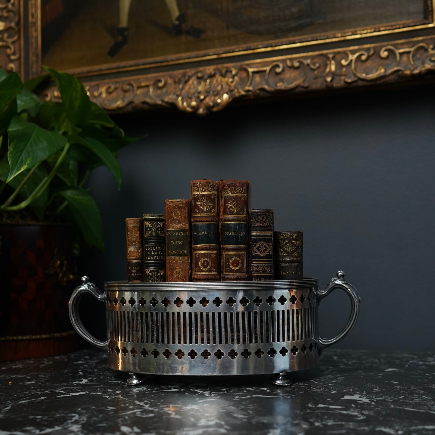 2 Volumes 1726 "The Guardian" Brown Full Leather Books