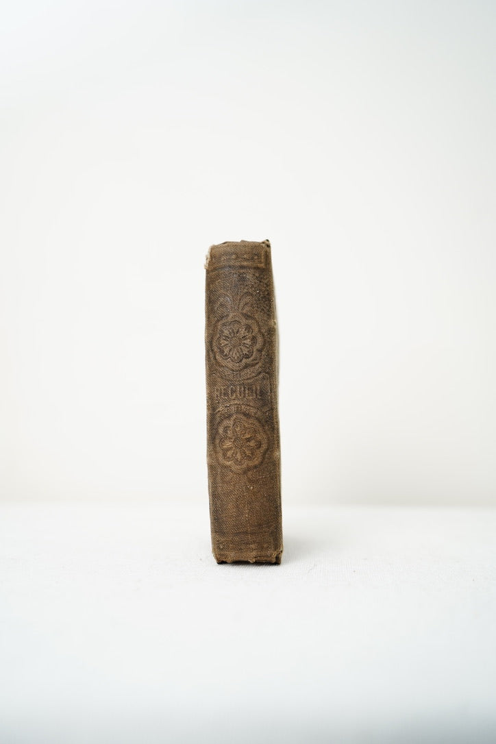 Miniature French Catholic Prayer Book Recueil de Prières Miniature with Clasp and Gilt Edges