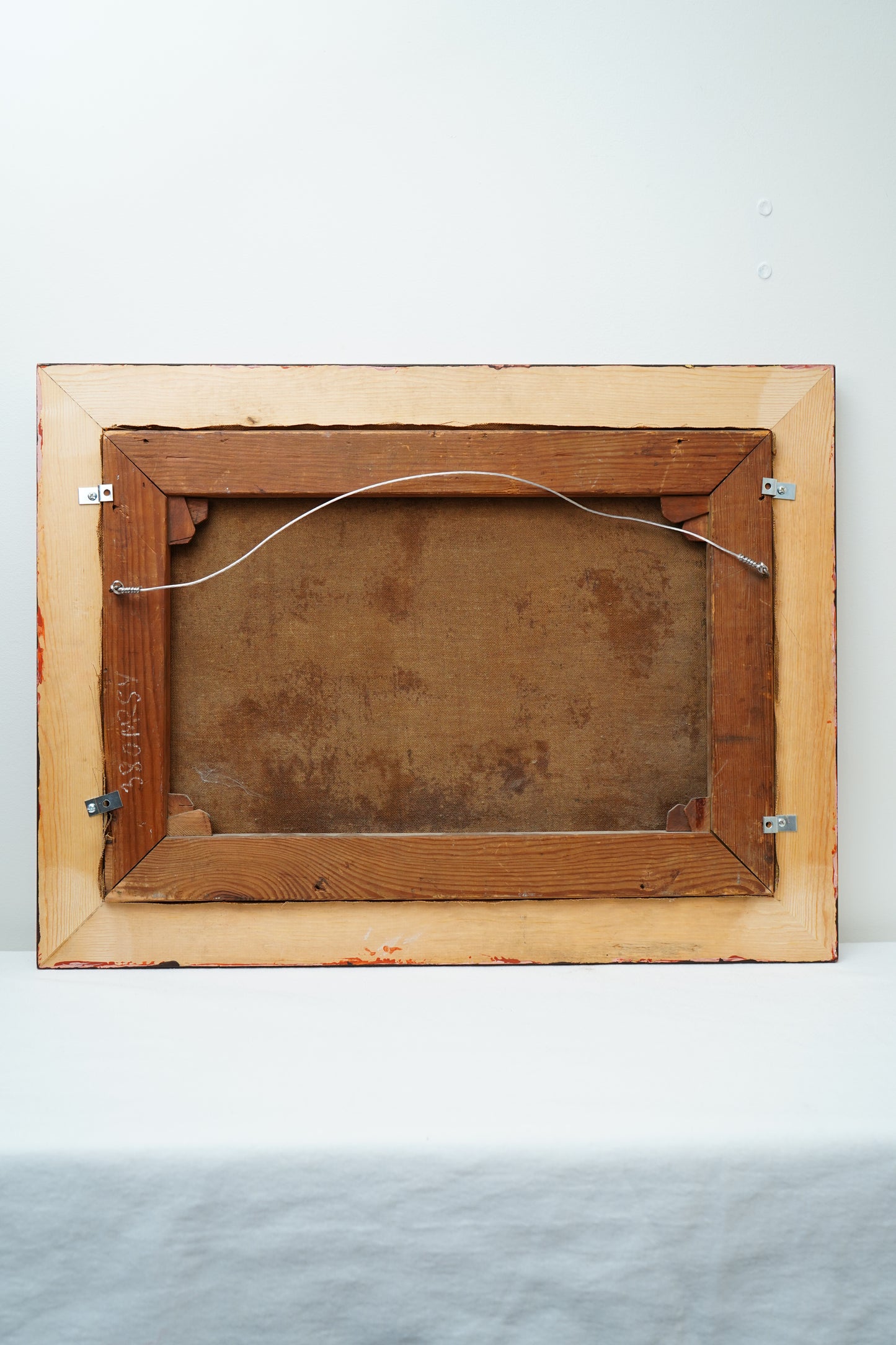 Antique 1905 Oil Painting Still Life with Fruit, Book & Earthenware Jar | Signed K.E.