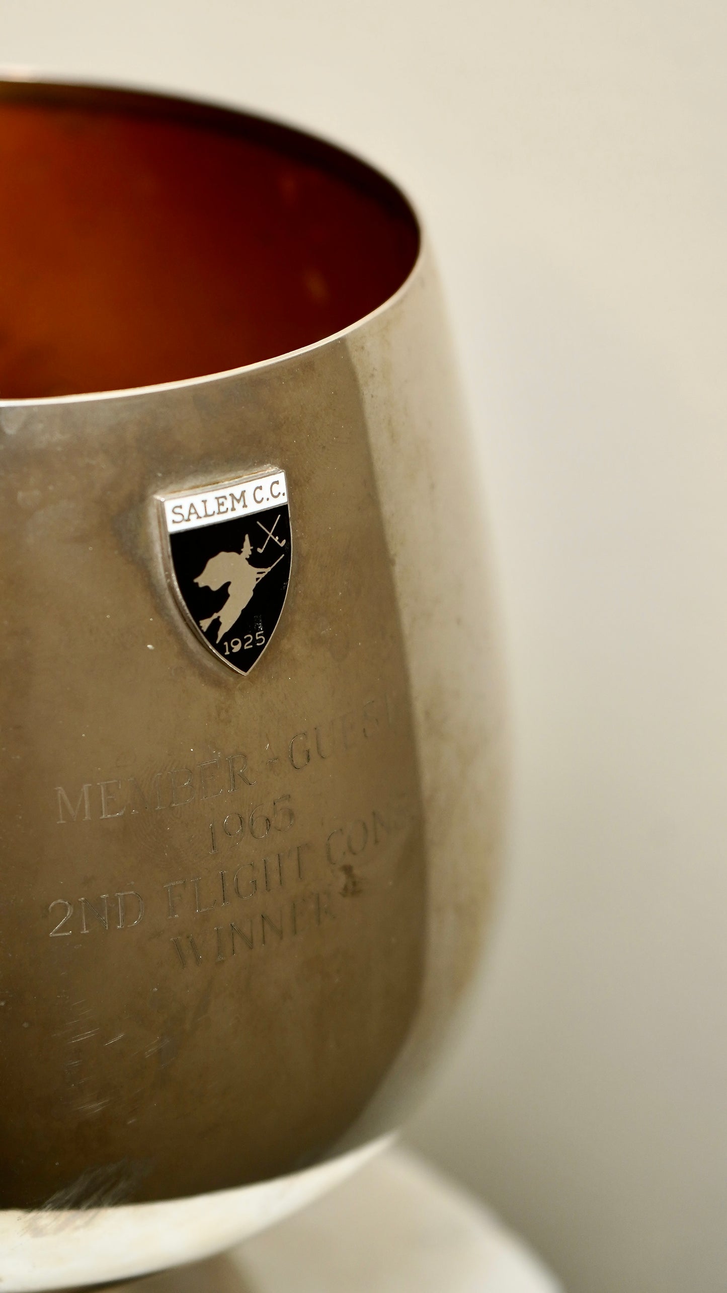 1965 Salem C.C. Silver Plated Trophy Pitcher Ice Bucket by E.B. Co., Boston