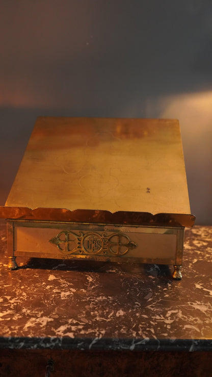 *RESERVED* Antique Brass Adjustable Bible Book Stand