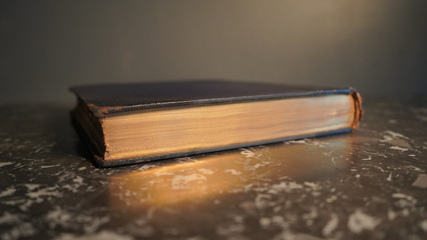 1805 "The History and Antiquities of the Abbey of St. Edmund’s Bury" Half Blue Leather Book