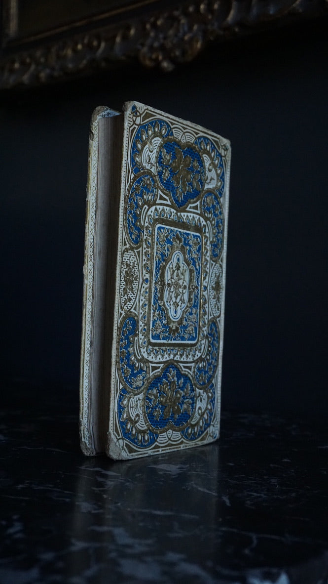 Antique French Prize Book with Blue and Gilt Embossed Binding | 1856 Histoire de Bertrand du Guesclin by Guyard de Berville