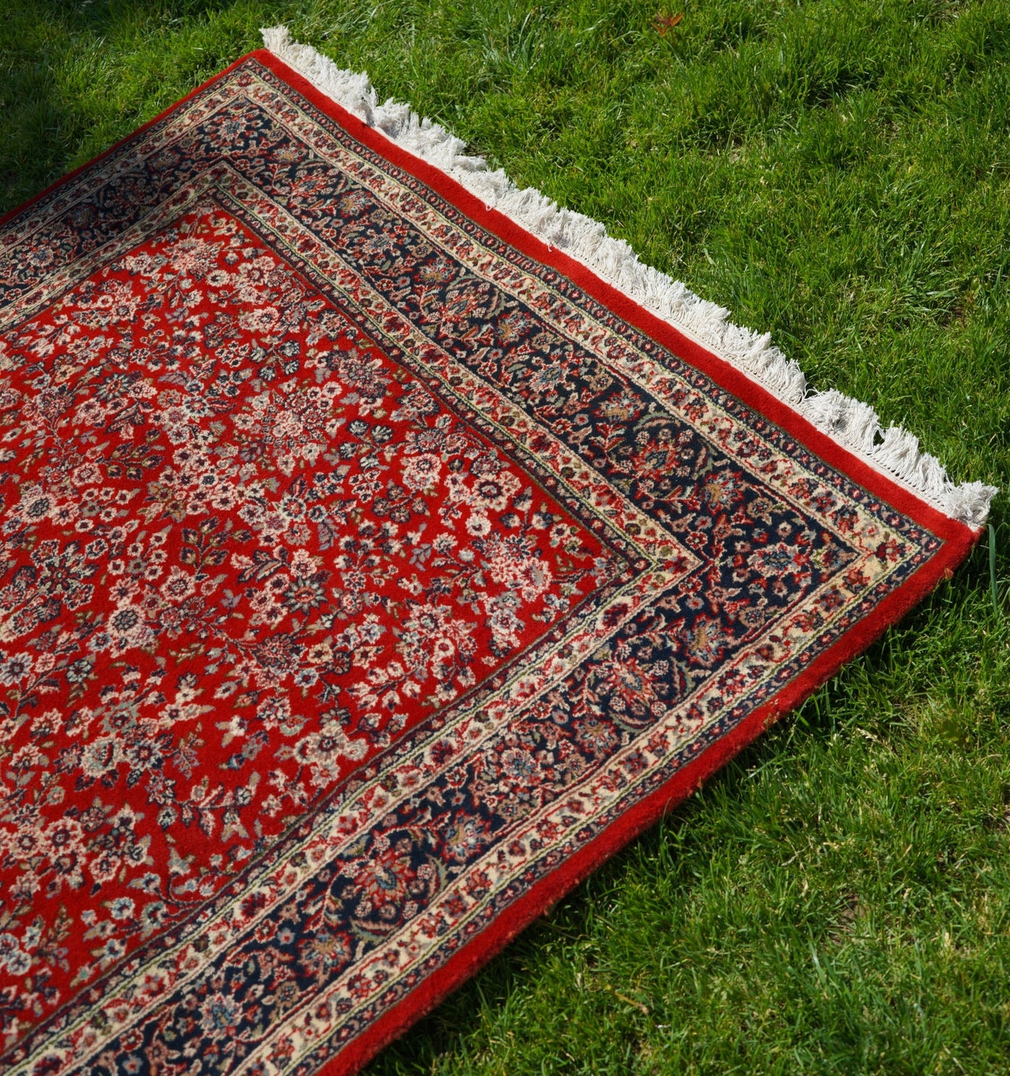 Vintage Persian Kashan-style Area Rug