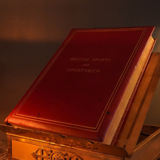 1916 “British Sports: Yachting and Rowing" XL Full Morocco Red Leather Book, First Edition