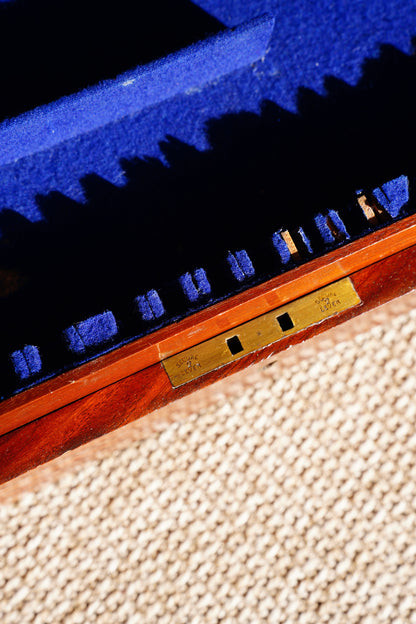 Antique Edwardian Oak & Brass Cutlery Box