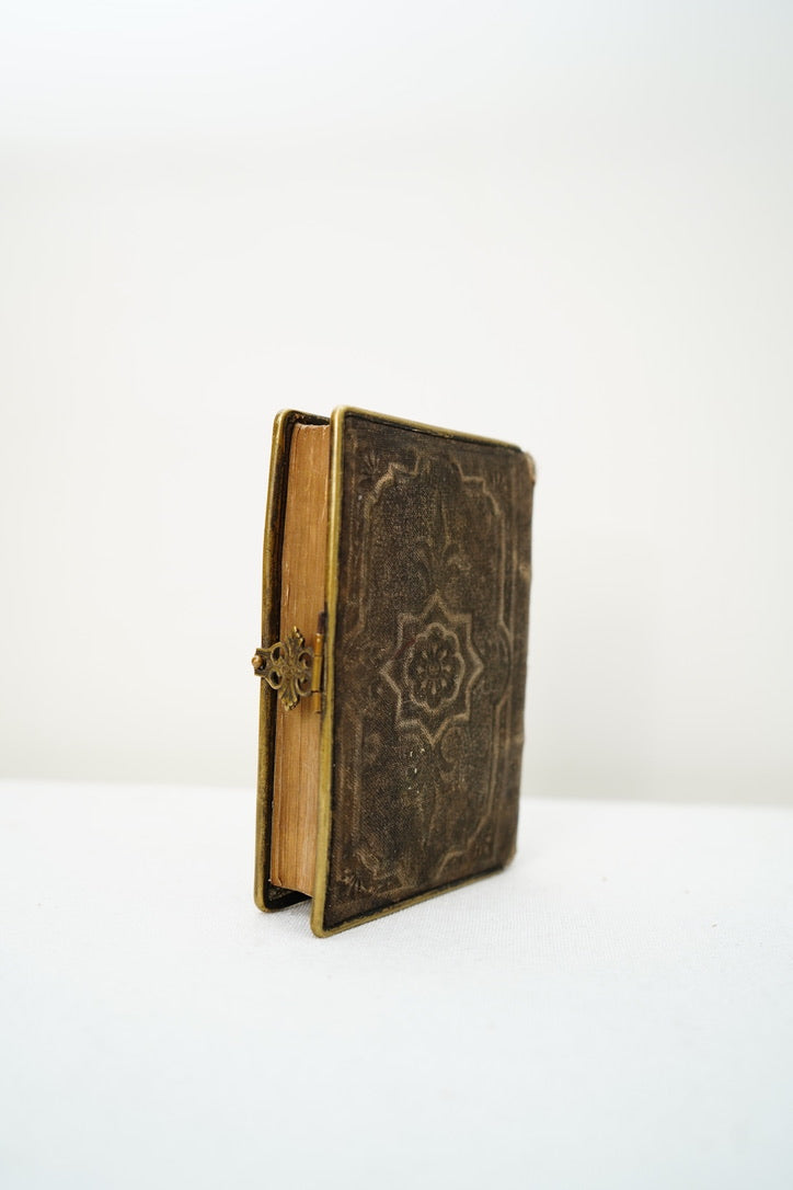 Miniature French Catholic Prayer Book Recueil de Prières Miniature with Clasp and Gilt Edges