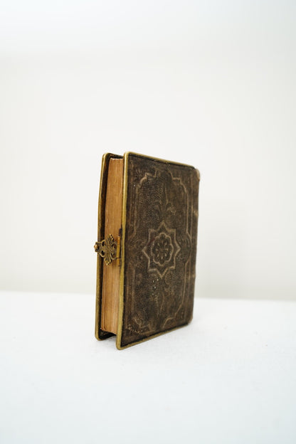 Miniature French Catholic Prayer Book Recueil de Prières Miniature with Clasp and Gilt Edges