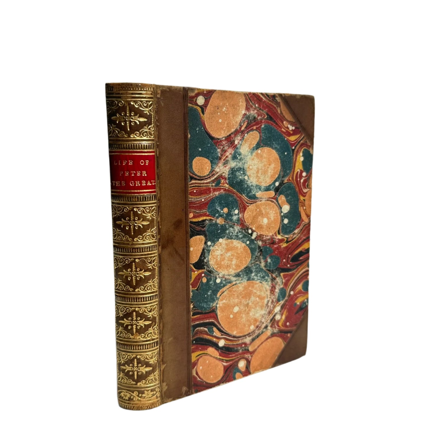 1850 "A Memoir of the Life of Peter the Great" by Sir John Barrow Half Leather Book