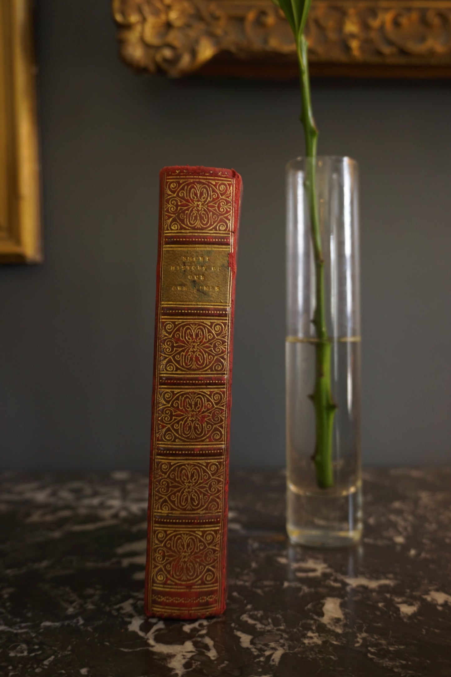 1908 "Short History of Our Own Times from the Accession of Queen Victoria to the Accession of King Edward VII" Full Leather Book