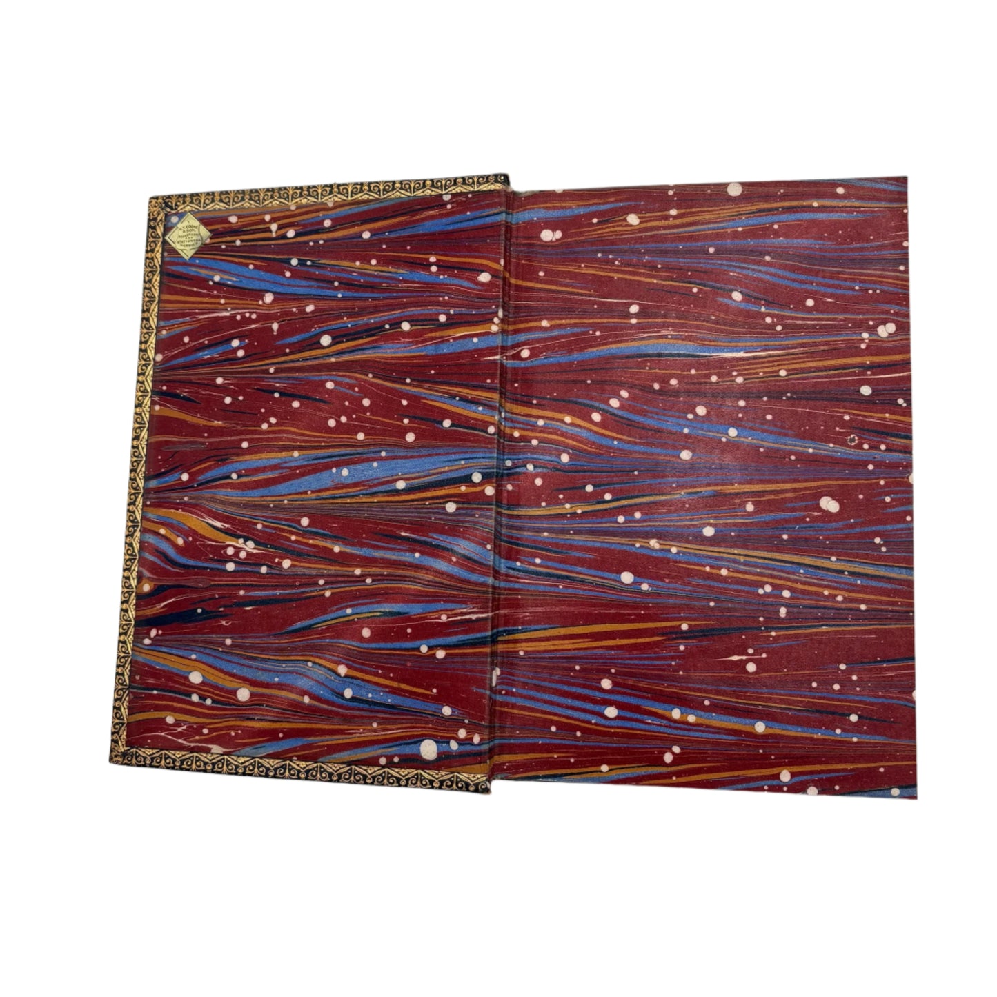 1892 Nature "Wonderful Nests" Blue Full Leather Prize Binding Book, Antique Bird Book