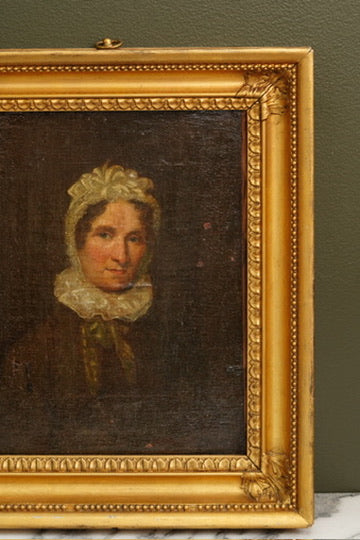 British Portrait of Caroline Gilde Hammond, Oil on Canvas, Circa 1795 to 1835