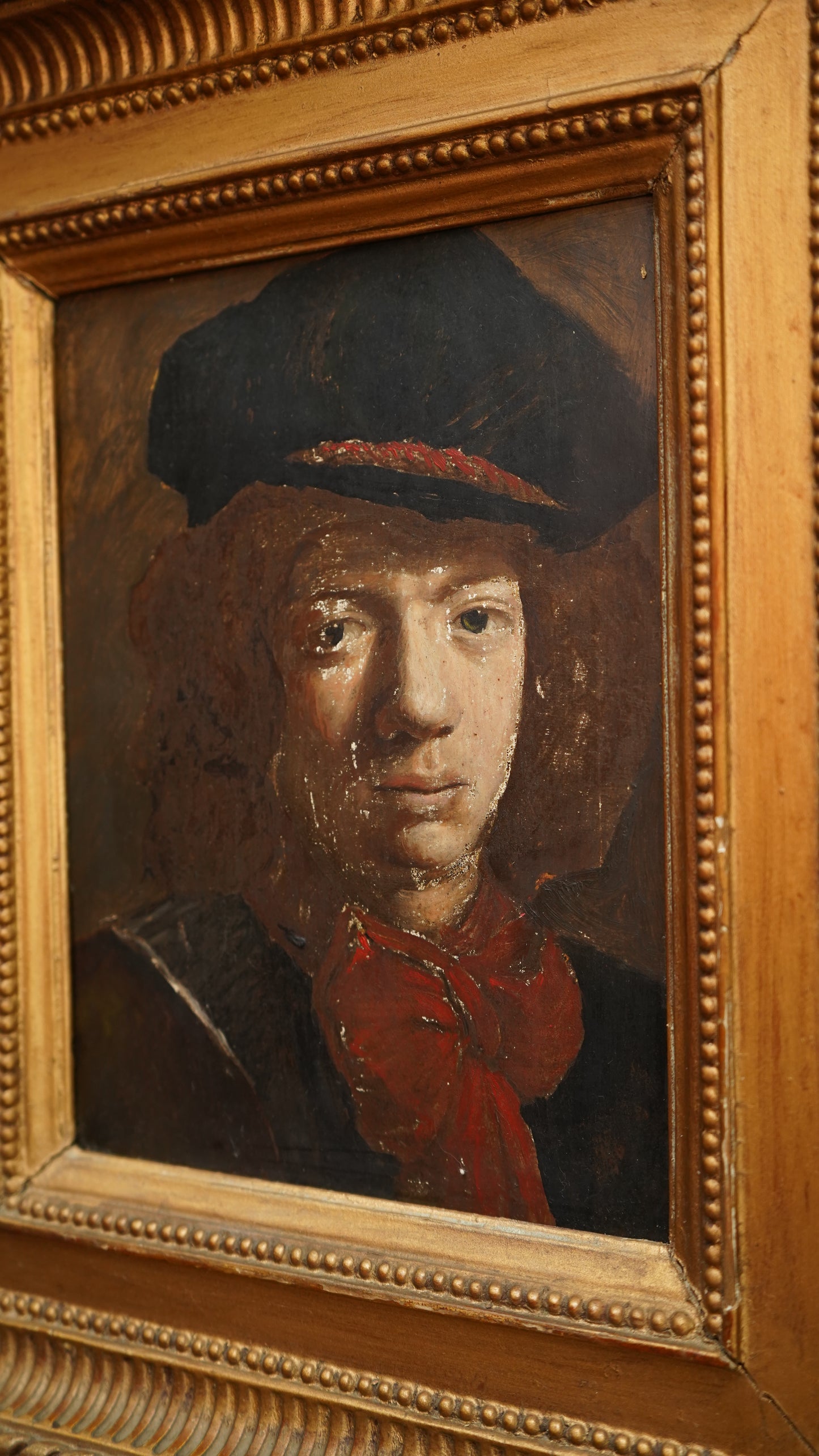 1930 Slade School Portrait Study After the Old Masters | Oil on Board by Gordon Hughes