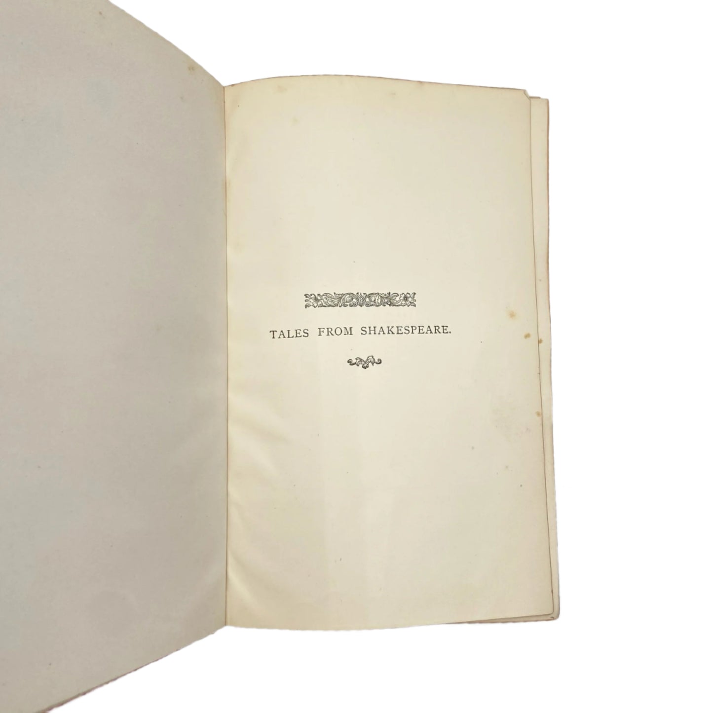 1890 "Tales from Shakespeare" Red Full Leather Prize Binding Book