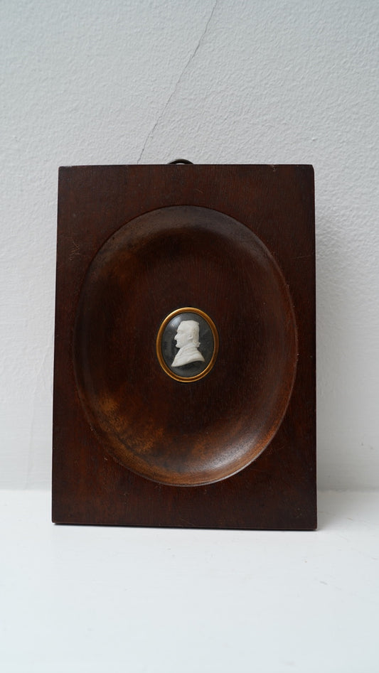 *Reserved for Susan* Portrait Relief of Monseigneur de Forbin-Janson, Bishop of Nancy, c.1820–1850, Mounted on Mahogany Plaque
