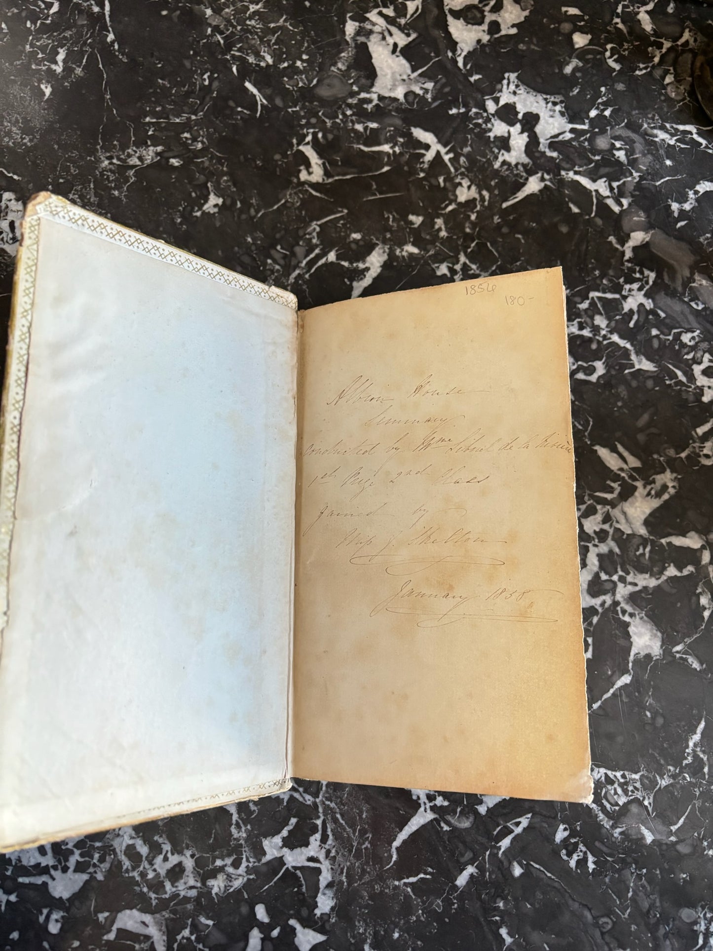 Antique French Prize Book with Blue and Gilt Embossed Binding | 1856 Histoire de Bertrand du Guesclin by Guyard de Berville