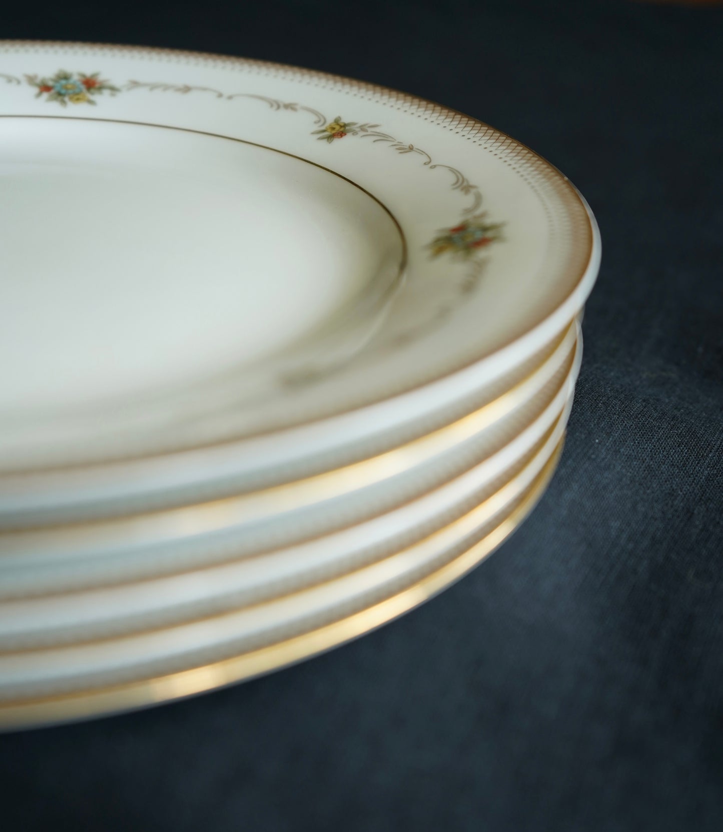 Mid-Century Noritake ‘Joanne’ Bone China Side Plates (Set of 5)