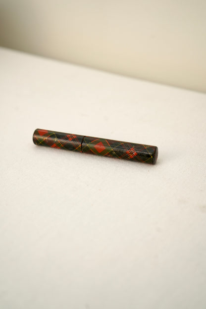 Victorian Scottish Tartanware Needle Case with Needles, McPherson Tartan, c. 1870–1900