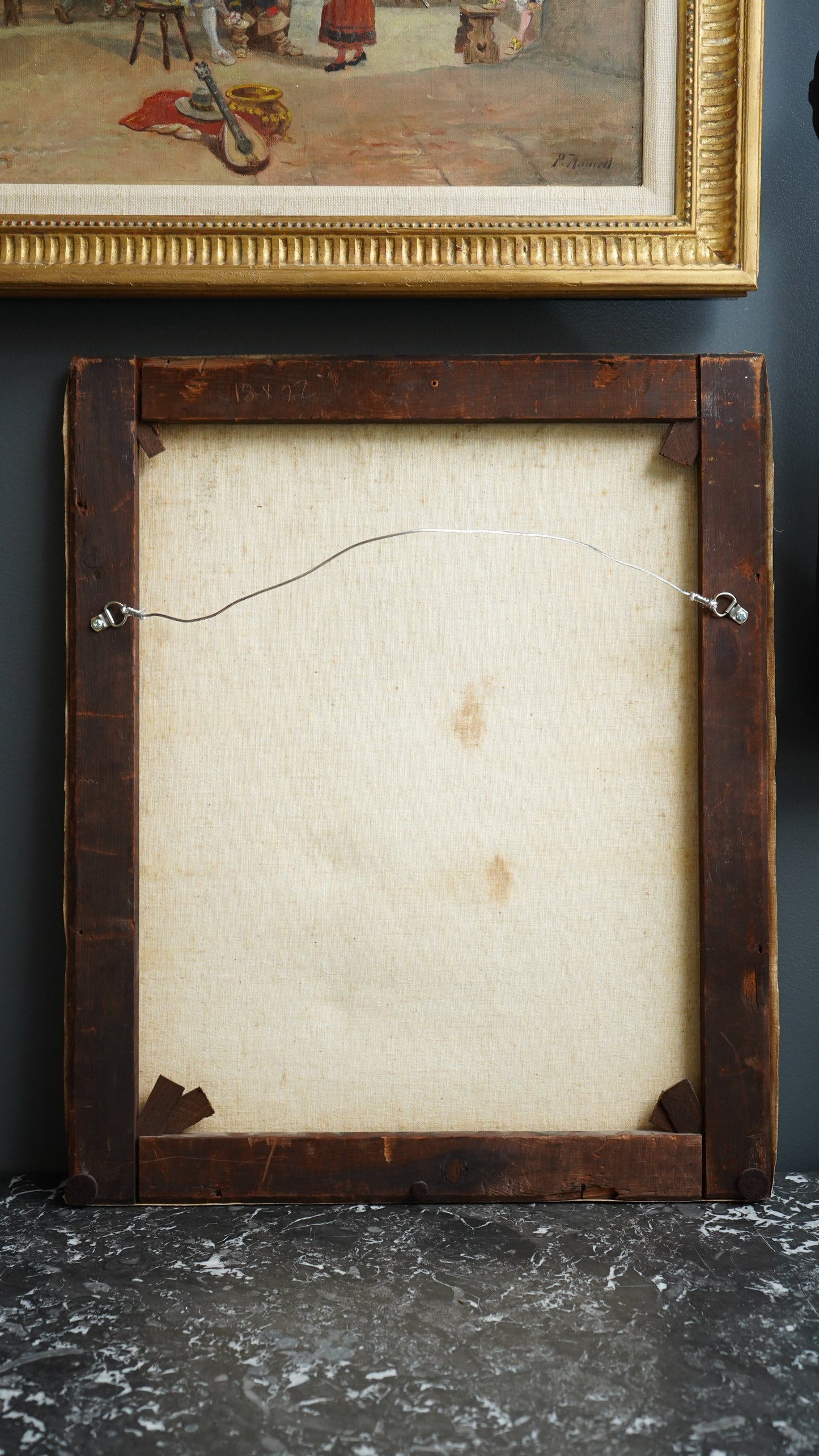 Signed Antique Portrait – 1892 Oil on Canvas, Victorian Woman, 18” x 22”