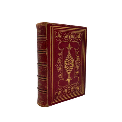 1868 Wordsworth Poetical Works Red Morocco Poetry Classic
