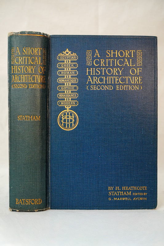 1927 A Short Critical History of Architecture| Antique Batsford