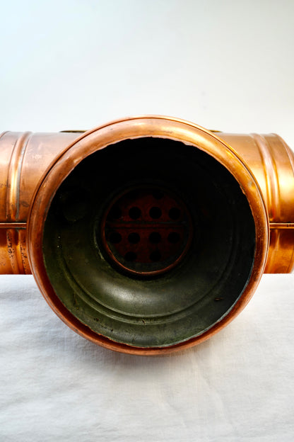 Antique Copper Planter / Ice Bucket or Firewood Holder
