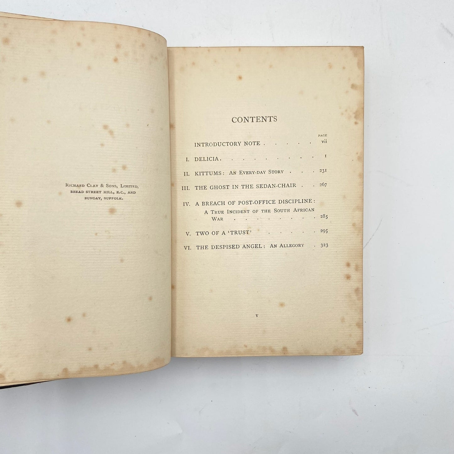 1907 "Delicia" Brown Half Leather Book