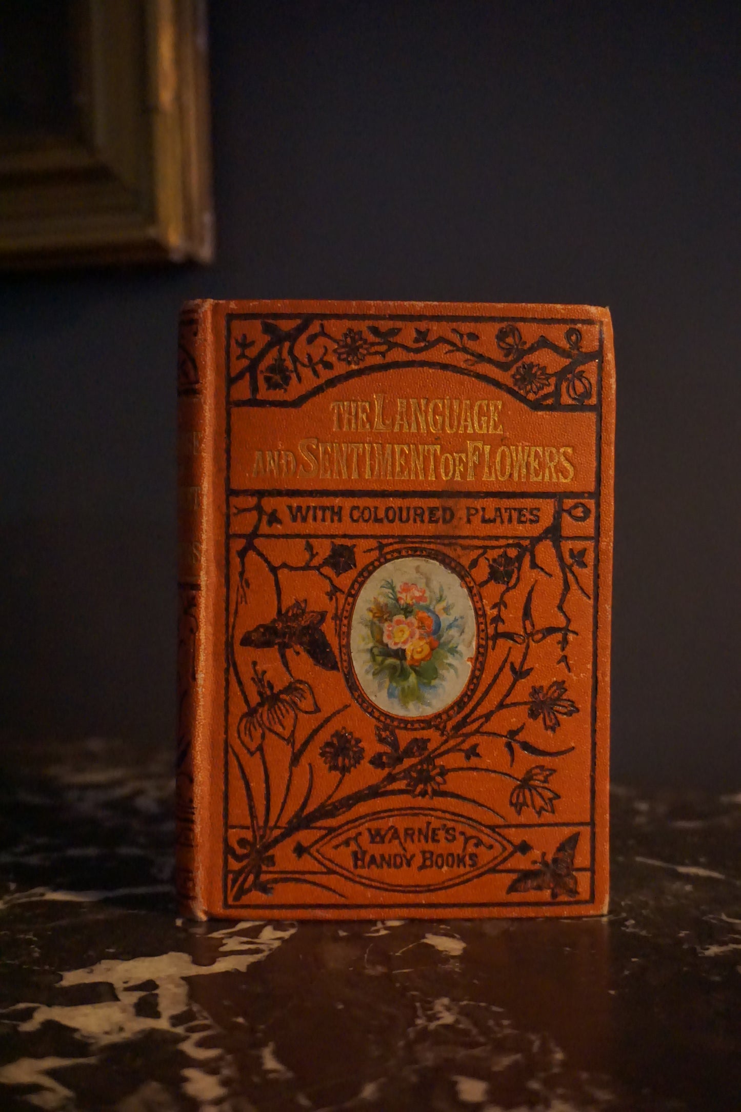 The Language and Sentiment of Flowers Victorian Cloth Book