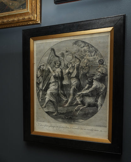 *Reserved for Susan* Johann Jakob Frey Engraving “The Triumph of David” after Domenichino