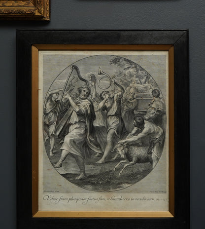 *Reserved for Susan* Johann Jakob Frey Engraving “The Triumph of David” after Domenichino