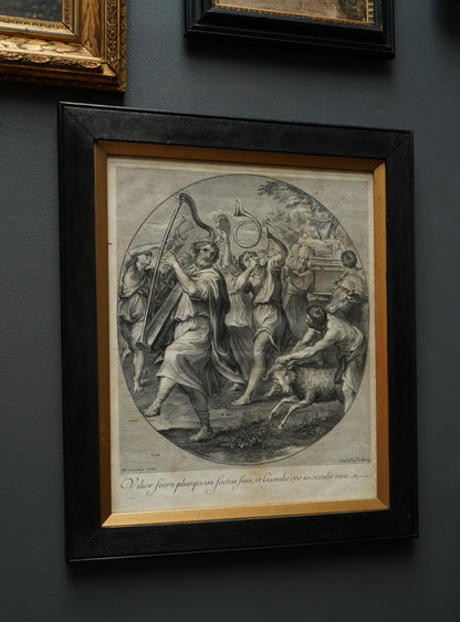 *Reserved for Susan* Johann Jakob Frey Engraving “The Triumph of David” after Domenichino