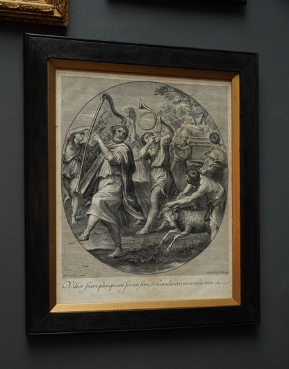 *Reserved for Susan* Johann Jakob Frey Engraving “The Triumph of David” after Domenichino