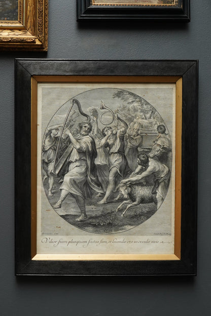 *Reserved for Susan* Johann Jakob Frey Engraving “The Triumph of David” after Domenichino