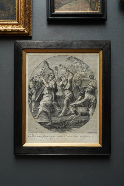 *Reserved for Susan* Johann Jakob Frey Engraving “The Triumph of David” after Domenichino